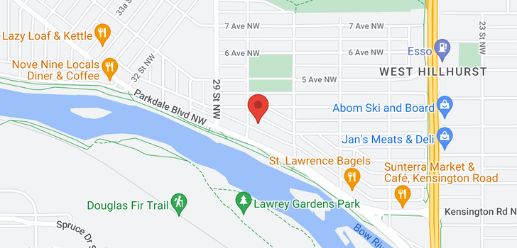 map of 2835 1 Avenue NW